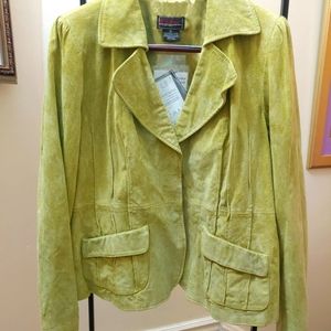 Bradley Suede LEATHER Jacket. SZ.XL NWT.